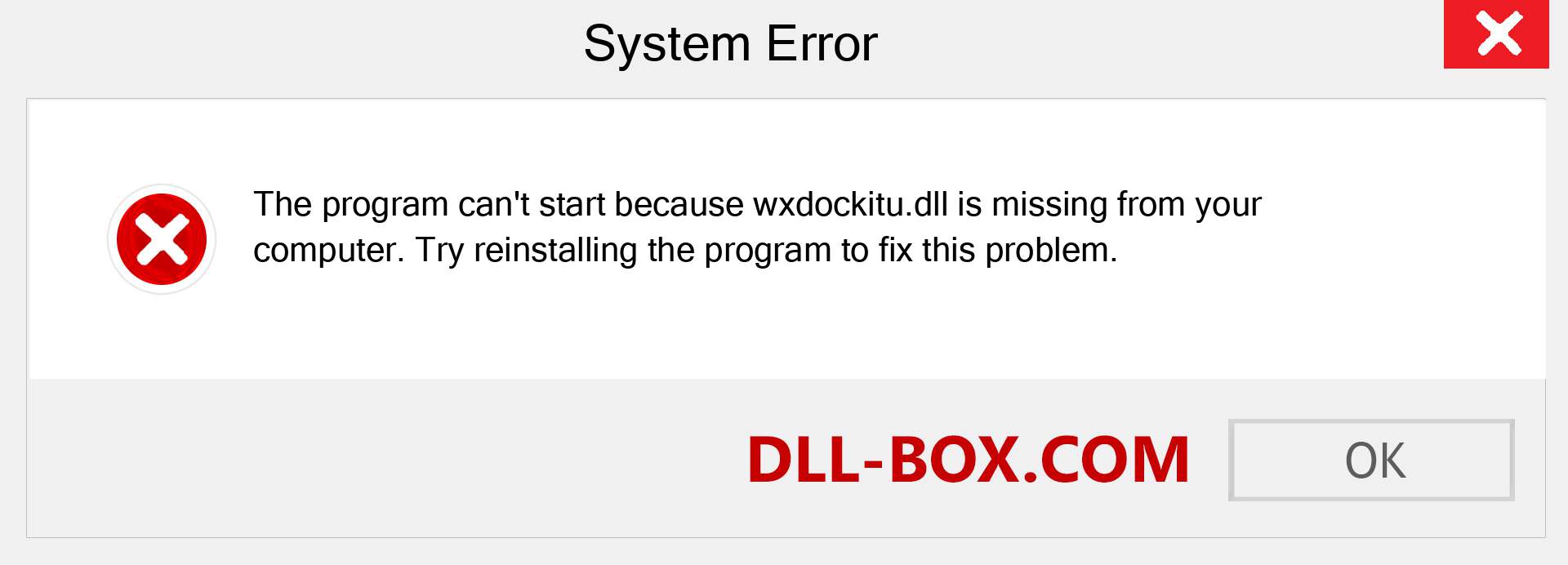  wxdockitu.dll file is missing?. Download for Windows 7, 8, 10 - Fix  wxdockitu dll Missing Error on Windows, photos, images